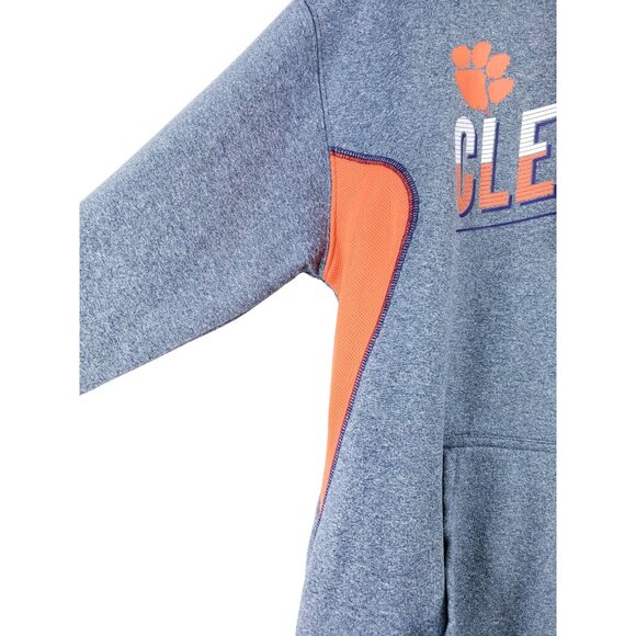 Clemson Tigers Hooded Sweatshirt Men's Size Medium 38/40 Gray - Picture 2 of 8